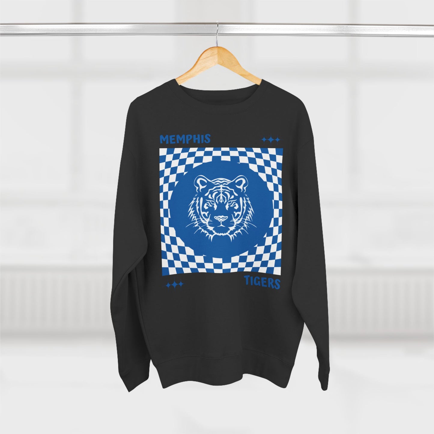 “Memphis Tigers Checkered” Crew Neck