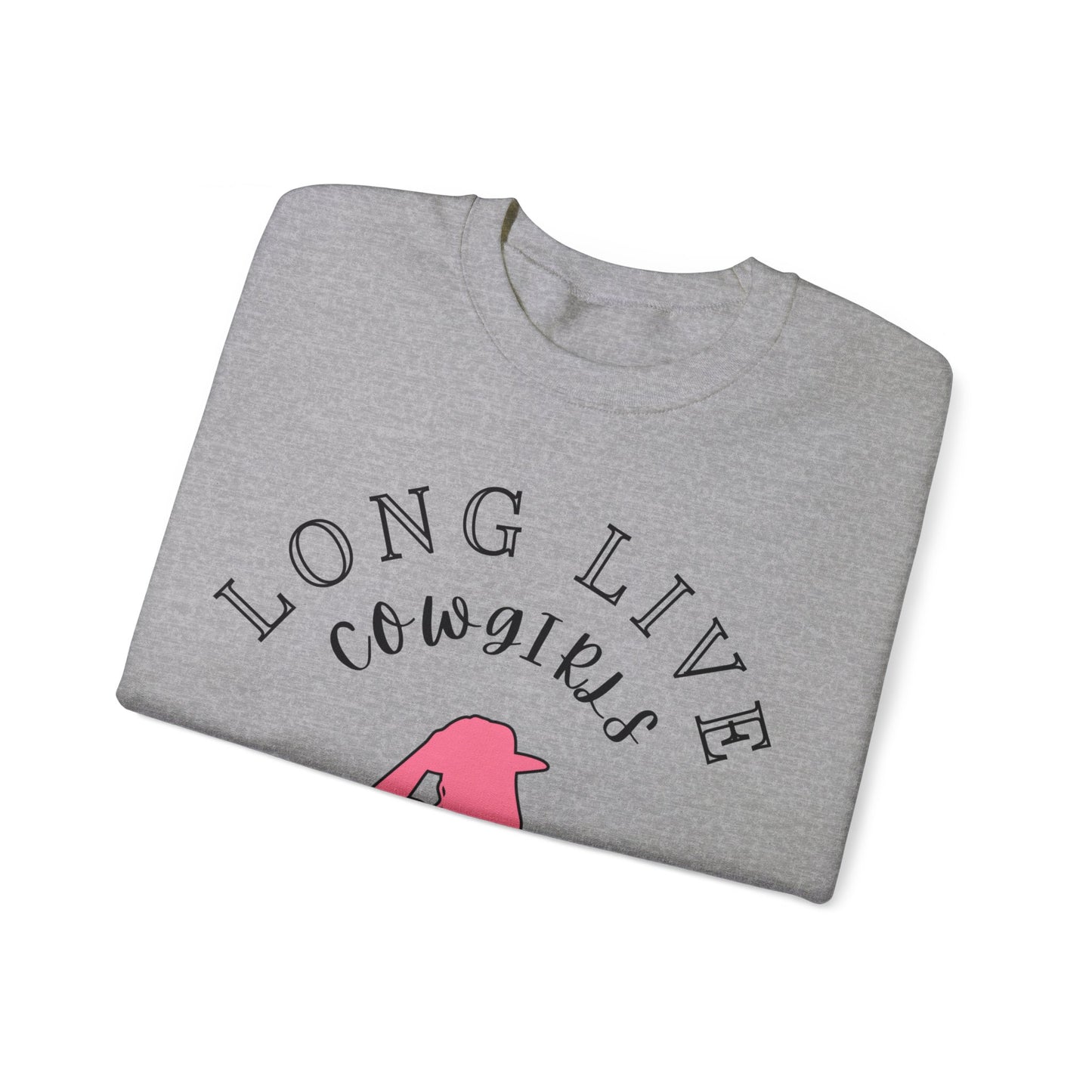 “Long Live Cowgirls” crew neck