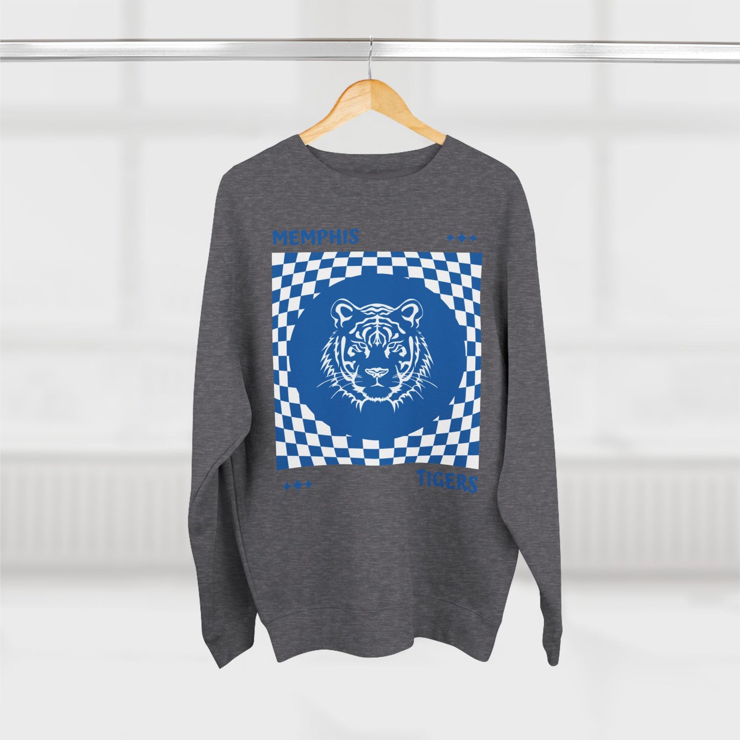 “Memphis Tigers Checkered” Crew Neck