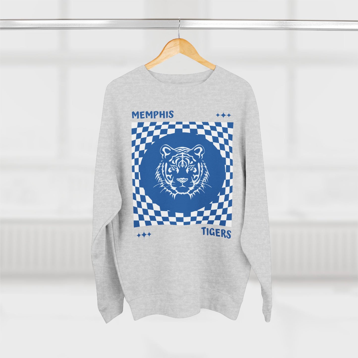 “Memphis Tigers Checkered” Crew Neck