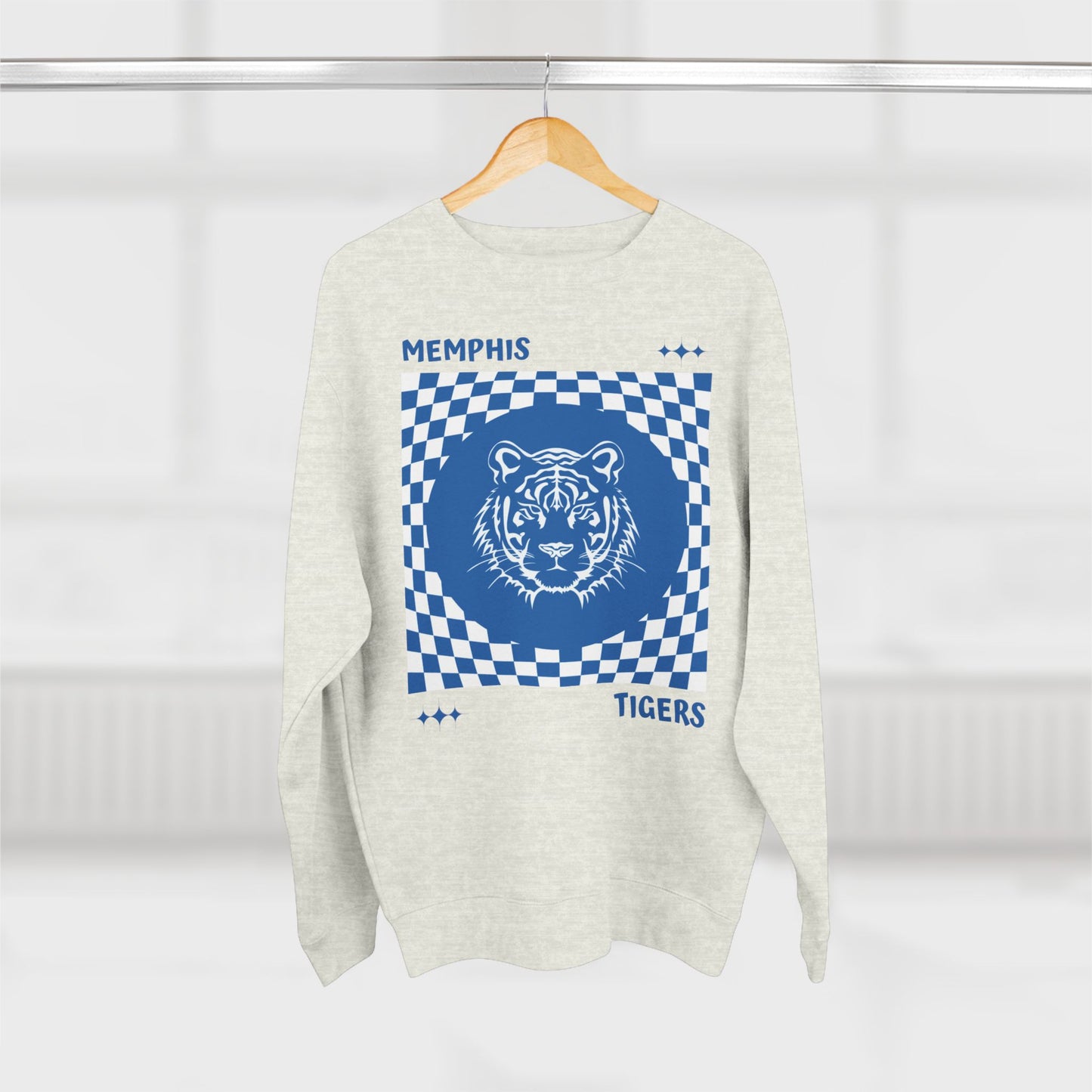 “Memphis Tigers Checkered” Crew Neck