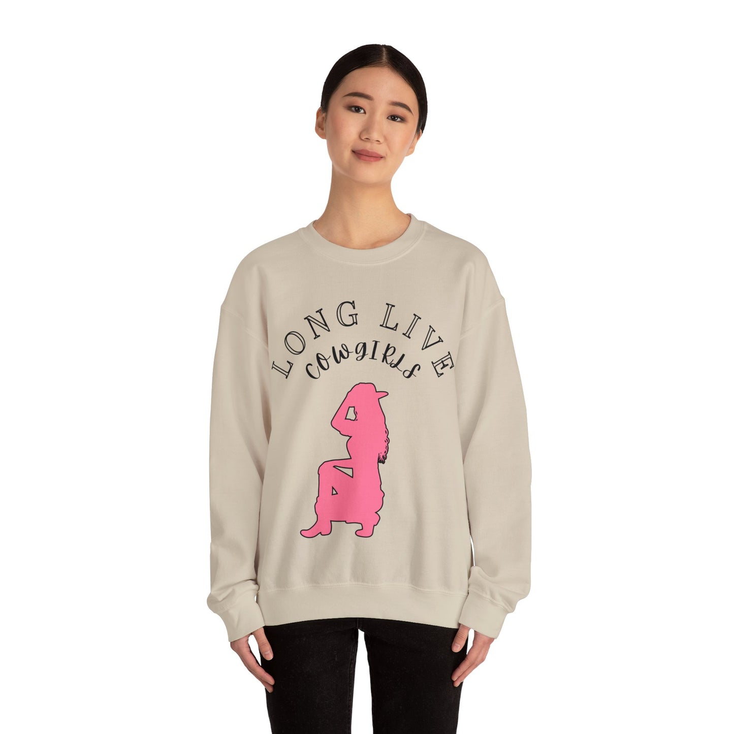 “Long Live Cowgirls” crew neck
