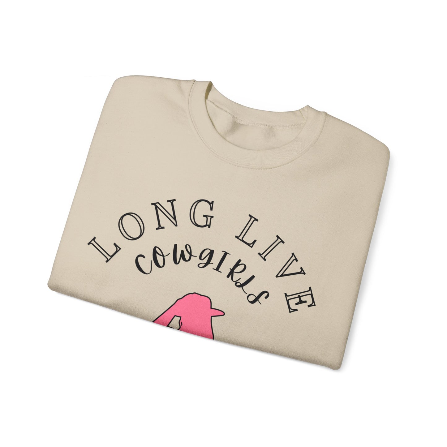“Long Live Cowgirls” crew neck
