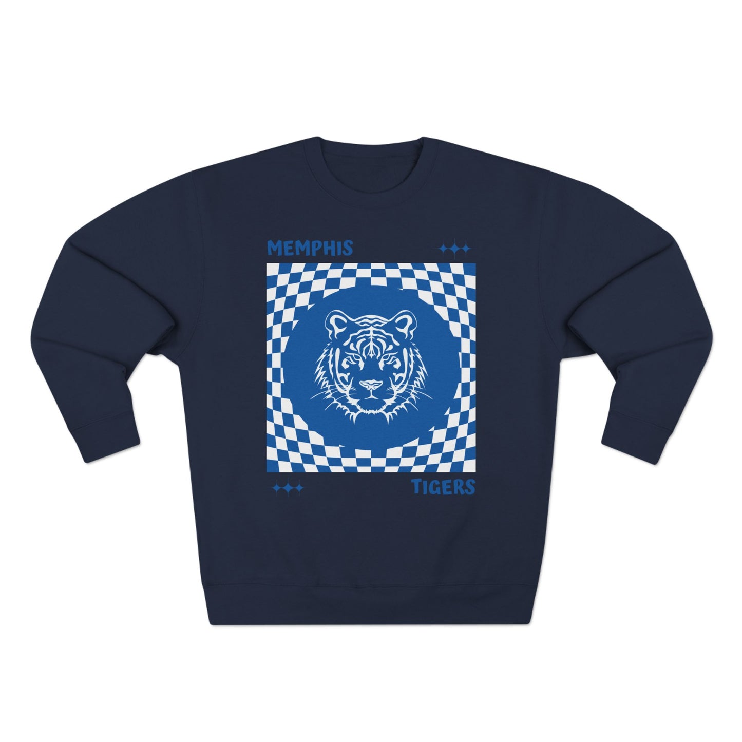 “Memphis Tigers Checkered” Crew Neck