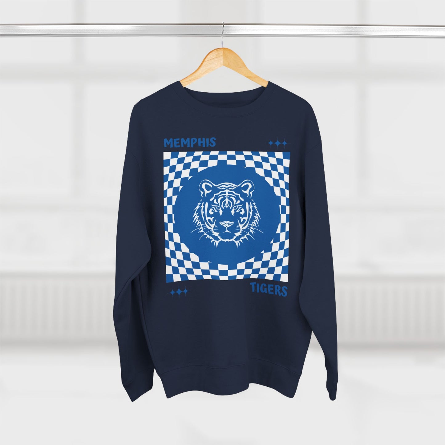 “Memphis Tigers Checkered” Crew Neck